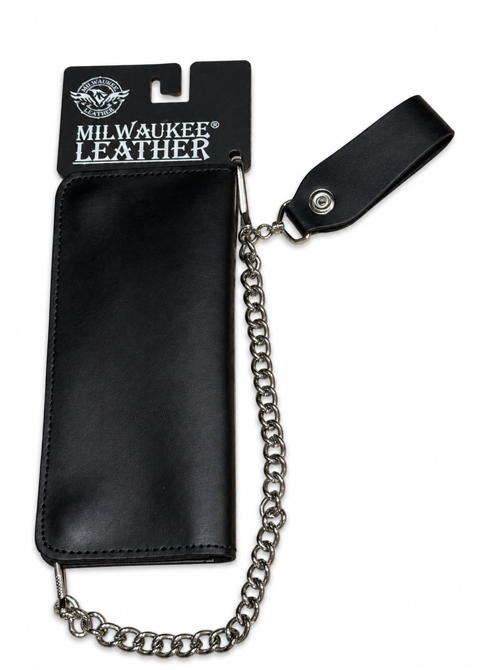 Milwaukee Leather Men’s Bi-Fold Chain Wallet